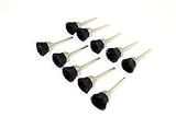 TEMO 10 pc Nylon Plastic Bristle 1/2 Inch Cup Wire Brush with 1/8 Inch Shank for Dremel and Other Rotary Tools on Rust Removal, Corrosion and Scrub Surfaces