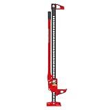 BIG RED Torin 48" Ratcheting Off Road Utility Farm Jack, 3 Ton (6,000 lb) Capacity, Red