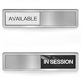 In Session Door Sign, Magnetic Office Door Signs, Available In Use Sign for Therapists, Massage, Conference Room, Hospital, School, Home Office
