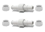 ATIE 280, 380, 180 Pool Cleaner Hose Swivel D20 and Hose Nut D15 Combo Kit Replacement For Zodiac Polaris 280, 380, 180 Pool Cleaners (2 Pack)