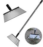 RISETEX Multifunctional Garden Shovel – 54" Heavy Duty Stainless Steel Cleaning Tool with Adjustable Handle for Weeding, Lawn Edging, Snow/Ice Removal & Digging, Durable Outdoor Spade & Scraper