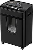 Bonsaii Paper Shredder for Home Office, 12-Sheet Heavy Duty Cross Cut Shredders for Home with 5.5 Gal Pullout Bin, Paper Shredding Machine for Document/CD/Credit Card,P-4 Security(C282-A New Version)
