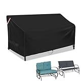 Loenel Outdoor Loveseat Cover, 2-Person Waterproof Patio Glider Covers for Outdoor Furniture Glider Bench Cover Patio Loveseat Cover Swing Sofa Furniture Covers - 48" L X 28" W X 35" H