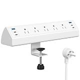 Jgstkcity Desk Clamp Power Strip USB C,Table Surge Protector