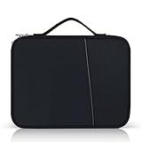 iPad Pro 12.9 Carrying Bag, Tablet Sleeve 12.9 Magic/Smart Keyboard Accessory Bag for Pad Pro 12.9 M2/M1/2018-2020, Surface Pro 9/8/X/7/6, 12.4" Galaxy Tab S8/S7+ Waterproof Carrying Case (Black)