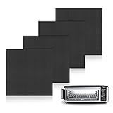 BRIKINTE 4 Pack Air Fryer Liners for Ninja Flip Toaster Oven & Air Fryer, Non-stick Reusable