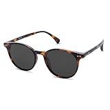 SOJOS Small Round Classic Polarized Sunglasses for Women Men Vintage Style