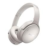 Bose QuietComfort Headphones - Wireless Bluetooth Headphones, Active Over Ear Noise Cancelling and Mic, USB-C Charging, Deep Bass, Up to 24 Hours of Playtime, White Smoke