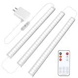 Maylit 3 PCS 12-inch Plug-in Under Cabinet Lights, Ultra-Thin