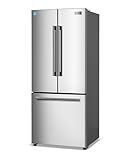 BLACK+DECKER 16 Cu. Ft. French Door Refrigerator with Built-in Ice Maker, Full Size Refrigerator with Bottom Mount Freezer Drawer, Frost Free, ENERGY STAR certified, BRF1600GIMS, Stainless Look