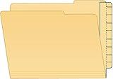 Tabbies Extenda-Folder Strips, Convert Top Tab Folders into end tab File folders, Manila, 1/2 Tab Extension, Under-Cut, 100/Box (55991), 3-1/4”w x 9-1/4”h
