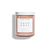 HERBIVORE Coco Rose Exfoliating Body Scrub + In-Shower Moisturizer with Coconut Oil, Shea Butter + Pink Clay for Softer, Smoother Skin | Vegan, Plant-Based, Cruelty-Free, 237 mL / 8 oz