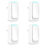 Plug In Air Ionizers - Negative Ion Technology Air Purifier - Quiet Operation Air Freshener for Home, Bedroom, Office, Garage Room - Portable Air Purifiers Odor,Pets Smell - Air Cleaner White (4 Pack）