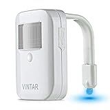Vintar Rechargeable RainBowl Motion Sensor Toilet Night Light - Funny & Unique Birthday Gift Idea for Dad, Mom, Him, Her, Men, Women & Kids - Cool Gadget, Best Christmas Present.