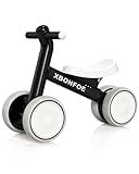 XBONFOE Baby Balance Bike for 1 Year Old Boys Girls, 10-24 Month Toddler Balance Bike, Baby Bike with No Pedal 4 Silence Wheels, First Ride on Toys with Adjustable Soft Seat, First Birthday Gifts