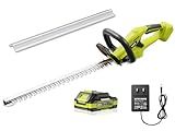 EWORK Hedge Trimmer Cordless 22-Inch Electric Bush Trimmer, 5/8" Cutting Capacity, 20V Battery Powered Lightweight Handheld Shrub Trimmers with Battery and Charger for Garden, Yard