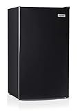 Igloo 3.2 Cu.Ft. Mini Fridge with Freezer - Single Door Compact Refrigerator with Glass Shelves for Homes, Dorms & Offices- Keep Snacks, Drinks & Frozen Foods Cool with Temperature Control Mini Fridge