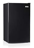 Igloo 3.2 Cu.Ft. Mini Fridge with Freezer - Single Door Compact Refrigerator with Glass Shelves for Homes, Dorms & Offices- Keep Snacks, Drinks & Frozen Foods Cool with Temperature Control Mini Fridge