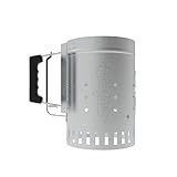 Char-Griller® Charcoal Grill Chimney Starter with Quick Release Trigger for Quickly Lighting BBQ Coals, Compatible with Any BBQ Charcoal Grill, 12-Inch