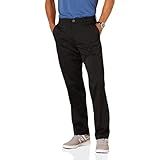 Amazon Essentials Men's Classic-Fit Stretch Golf Pant (Available in Big & Tall), Black, 40W x 29L