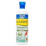 API POND ALGAEFIX (16 fl oz) Pond Algae Control - Copper Free - Clean, Clear Water - Up to 4800 Gallons - Safe for Fish & Plants - Water Gardens, Fountains - Natural Active Ingredient - EPA-Registered