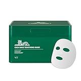 VT COSMETICS CICA Daily Soothing Mask 30 Sheets, Centella Asiatica & Hyaluronic Acid for Moisturizing & Hydrating, Instant Calm & Glow, Skin Softening Facial Mask, Korean Face Mask