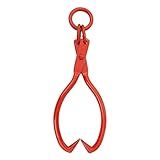 Skidding Tongs – 25-inch Log Grabber with Ring for Connecting with Chain – Logging Tools for Forestry, Timber, and Firewood by Earth Worth (Red)