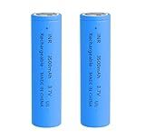 Yuntunele 18650 Rechargeable Battery 3.7V High Capacity 3500mAh Genuine18650 Flat Top Flashlight Battery for Headlamp, LED Flashlight