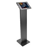 Mount-It! Anti-Theft Tablet Floor Stand Kiosk, Commercial Floor Kiosk with Universal Enclosure, Locking Tablet Mount Stand for iPad Gen 7-10, Pro, Air, 10.2 inch, 10.9 inch