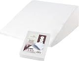 CirclesHome Wedge Pillow Cover 100% Cotton, Zippered Wedge Pillow Case Protector, Soft, Hypoallergenic & Breathable - 25x26x10”