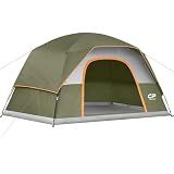 CAMPROS CP Tents for Camping 2/4/6 Person, Waterproof Windproof Dome Tent | Camping Tents with Rainfly Easy Setup in 5 Mins, Portable Tents with Mesh Window & Carry Bag for Outdoor Camping Backyard