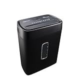 Amazon Basics 12-Sheet Cross-Cut Paper and Credit Card Shredder with Overheat Protection, Black (New Model)
