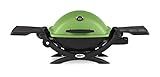Weber Q1200 Liquid Propane Portable Gas Grill for Travel and Camping, 1 Burner, Green