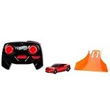 Hot Wheels Toy Car RC Tesla Roadster in 1:64 Scale, Remote-Control Vehicle with Controller & USB Cable, Works On & Off Track