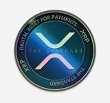 Crypto-Fosho - Holographic XRP Sticker, XRP Coin Vinyl Sticker - 3" by 3" Crypto Gear, Perfect for Laptop, Window, Vehicle, Home, Office, Dorm and More!