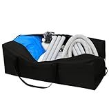 Extra Large Storage Bag for Aboveground Inflatable Frame Pools,Heavy Duty Outdoor Pool Accessories Storage,Waterproof UV-Resistant Patio Cushion Bag,57''x24''x24''