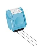 Handwriting Line Stamp Roller YQBOOM Dashed Handwriting Lines Practice Roller Stamp Handwriting Practice Tool for Teachers Parent - Blue