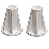 Two Saftron 6" Mounting Bases (White)