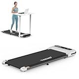 Yagud Under Desk Treadmill, Walking Pad for Home and Office, 2.5 HP Portable Walking Jogging Running Machine with Remote Control and LED Display, Silver