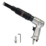 YuYBrightmi Air Needle Scaler Rust Weld Slag Removal Tool 19-Pin Air Needle Scaler High-Performance Pneumatic Tool for Rust, Slag & Paint Removal
