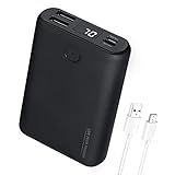 TIDEWE Power Bank, Rechargeable Battery Pack Suitable for Heated Clothes, USB-C 10000mAh Portable Charger with Dual Output Port for iPhone, Samsung Galaxy, and More(Include Power Bank & USB-C Only)