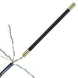 Network Cable Untwist Tool, Dual Headed Looser Engineer Twisted Wire Separators for CAT5 CAT5e CAT6 CAT7 and Telephone (Black, 1 Piece)