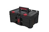 Keter Stack-n-Roll Two Drawer Tool Box for Small Parts and Power Tool Accessories, Fits Keter Modular Tool Storage System