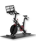 Powr Labs Bike Mat Compatible with Peloton, Treadmill, Exercise Equipment, Elliptical, Walking Pad, Indoor Bike Trainers, Home Gym Workout - Protects Hardwood Floors and Carpet