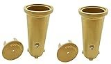 Poolzilla 2-Pack 6" Anchor for Pool Basketball Hoop Volleyball Net Heavy Duty 1.90" (OD) Single Post Includes Cap/Lid and Bonding Screw
