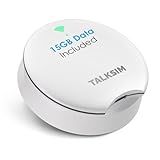 TALKSIM UFO Mobile Hotspot with 15GB Data, Portable Pocket WiFi 6 & 4G LTE Hotspot MiFi Device, Support AT&T, T-Mobile, Verizon |10 Connected Devices, USA Coverage, No SIM, No Contract (White, 15GB)