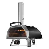 Ooni Karu 2 Pro Multi-Fuel Pizza Oven - Wood and Gas Outdoor Pizza Oven with Pizza Stone & Integrated Thermometer, Pizza Oven Outdoor, Dual Fuel 16 Inch Pizza Maker, Outdoor Cooking Grill