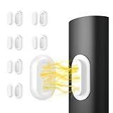 Vaszu Magnetic Remote Control Holder Self-Adhesive Wall Mount, 6 Pack Upgraded Silicone Organizer Storage Wall Holder for Home Office TV, Fan and Air Conditioner Remote Control White