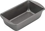 GoodCook Nonstick Loaf Pan Heavy-Duty Steel Bakeware with Easy-Clean Non-Stick Coating, Oven & Dishwasher Safe Pan for Meatloaf Breads Cakes Brownies Lasagnas Casseroles & More, 9 x 5-Inch, Gray