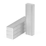 MANCHAP 4 PCS 1 x 2 x 8 Inch Aluminum Bar, 25 x 50 x 200 mm Aluminum Flat Bar, 6061 General Purpose Plate, T6511 Solid New Mill Stock